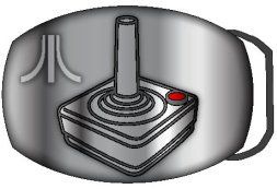 Belt Buckle: Atari - Classic Controller Line Art Metal