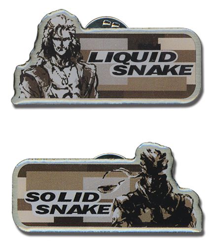 Pins: Metal Gear Solid 3 - Solid and Liquid (Set of 2)