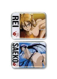 Pins: High School of the Dead - Rei and Saeko (Set of 2)