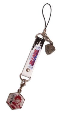 Phone Charm: Bleach - Ichigo Dull Hexagon w/ Shinigami Skull
