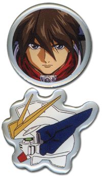 Pins: Gundam Wing - Heero and Wing (Set of 2)