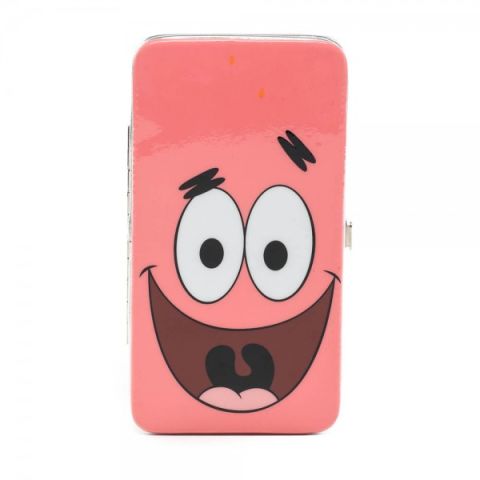 Wallet: SpongeBob SquarePants - Patrick Big Face Juniors Pink Hinge