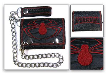 Wallet: Spider-man - Spider and Logo w/ Chain