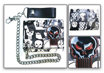 Wallet: Punisher - Skull Collage (Black/White/Red)