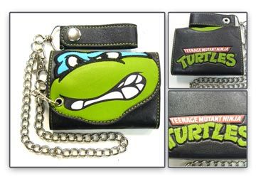 Wallet: Teenage Mutant Ninja Turtles - (Blue) Leonardo w/ Chain