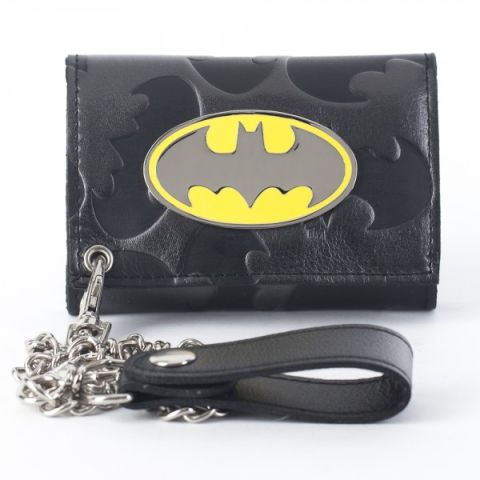 Wallet: Batman - Emblem All Over w/ Chain
