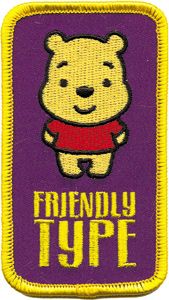 Patch: Disney Cuties - Pooh Friendly Type