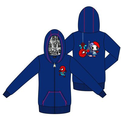 Hoodies: TXM - Spiderman Amour (JUNIOR S) (Tokidoki x Marvel)