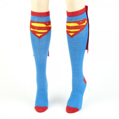 Knee Socks: Superman - Supergirl Caped 