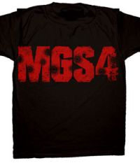 T-Shirt: Metal Gear Solid 4: MGS4 Logo w/ Bullet (L)