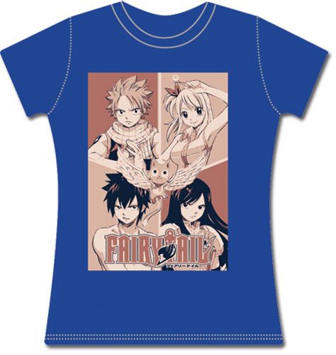 T-Shirt: Fairy Tail - Group Squares Blue (S)