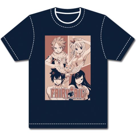 T-Shirt: Fairy Tail - Four Square (L)