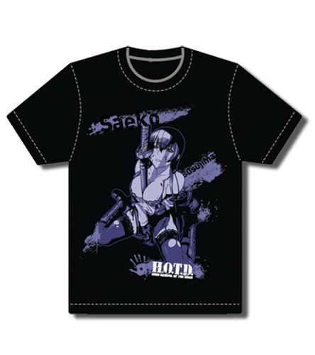 T-Shirt: High School of the Dead - Saeko with Sword (XXL)