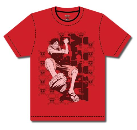 T-Shirt: One Piece - Luffy Flex Red (S)