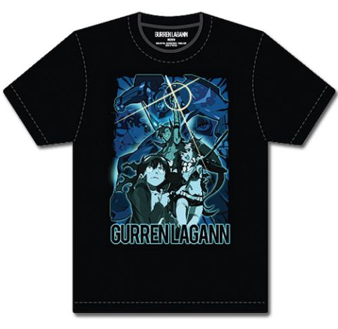 T-Shirt: Gurren Lagann - Blue Collage (L)