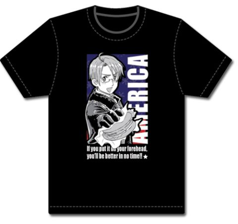 T-Shirt: Hetalia - America Hamburger (S)