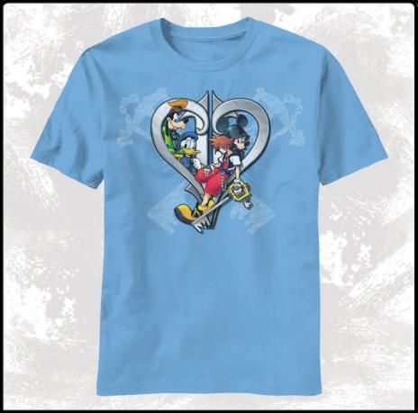 T-Shirt: Kingdom Hearts II - Invisible Keys Heart (S)