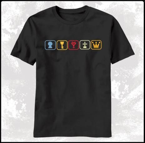 T-Shirt: Kingdom Hearts II - Horizontal App Icons (XS)