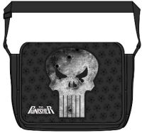 Bag: Punisher - Distressed Skull Print Messenger
