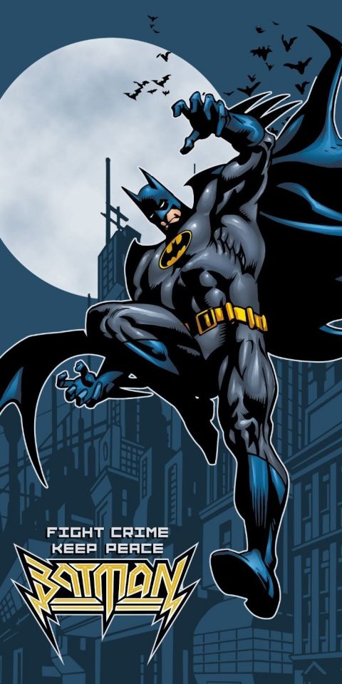 Towel: Batman - Fight Crime Keep Peace