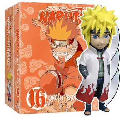 Naruto (Uncut) Box Set 16 **Special Edition**w/ Mininja 4th Hokage Figure (Digi-Pack) (DVD Box Set)