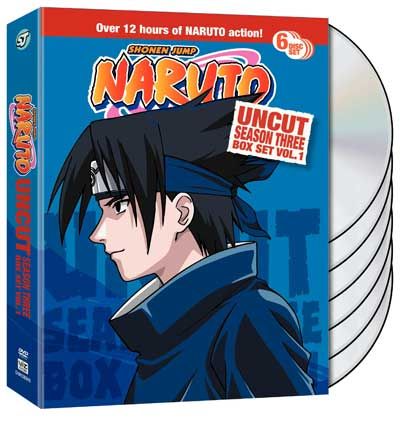 Naruto: Season 3 Part 1 Uncut Complete Collection (DVD Box Set)