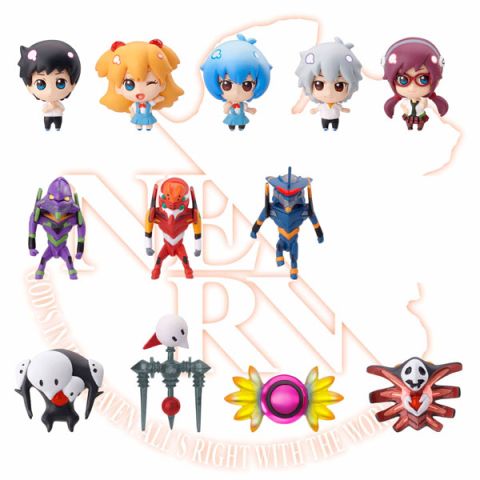 Evangelion: Rivival of Shito Chara Fortune Trading Figure (Display of 12)