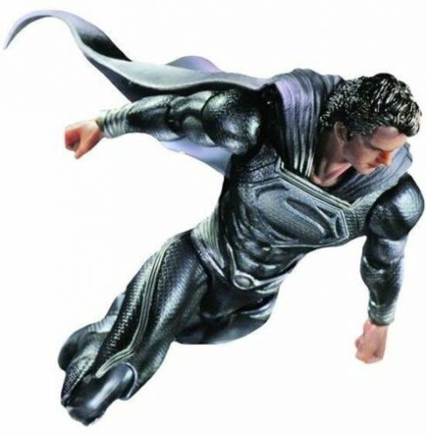 Superman Man of Steel Movie: Superman BLACK NYCC Play Arts Kai Action Figure (Dream Sequence)