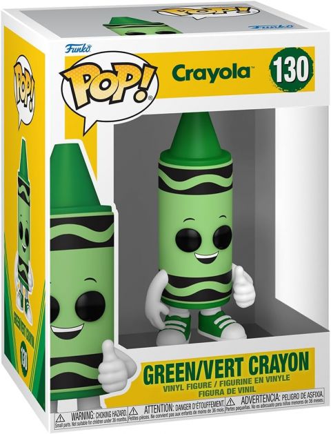 Ad Icons: Green Crayola Crayon Pop Figure