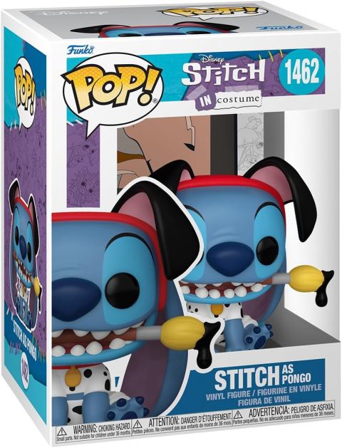 Disney: Stitch Costume Party - Stitch as Pongo Pop Figure