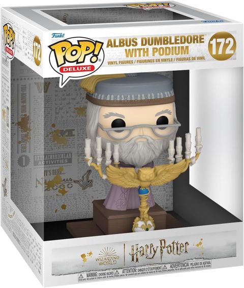 Harry Potter: Prisoner of Azkaban - Albus Dumbledore with Podium Deluxe Pop Figure