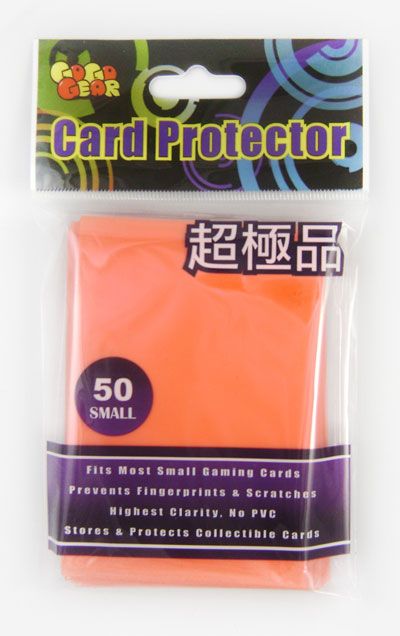 GoGoGear: Card Sleeves - Orange (50 Sleeve Pack) (For Smaller Cards)