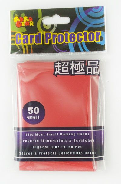 GoGoGear: Card Sleeves - Red (50 Sleeve Pack) (For Smaller Cards)