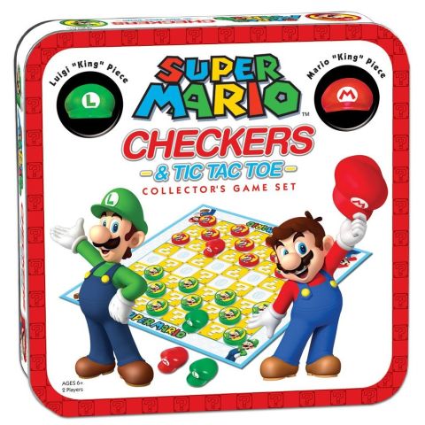 Board Games: Nintendo - Checkers / Tic Tac Toe Collector's Edition (Super Mario)