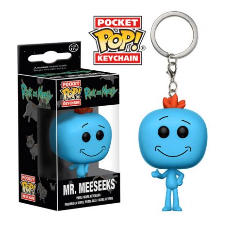 Key Chain: Rick and Morty - Mr. Meeseeks Pocket Pop Vinyl