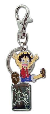 Key Chain: One Piece - Metal Chibi Luffy