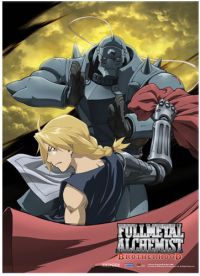 Fullmetal Alchemist Brotherhood: Ed and Al Moon Wall Scroll