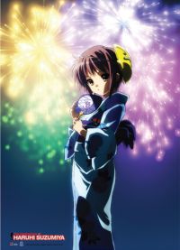 Haruhi 2: Yuki Yukata Fireworks Wall Scroll