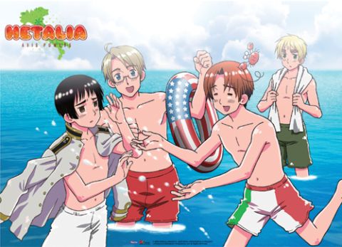 Hetalia: Beach Wall Scroll [LONG]