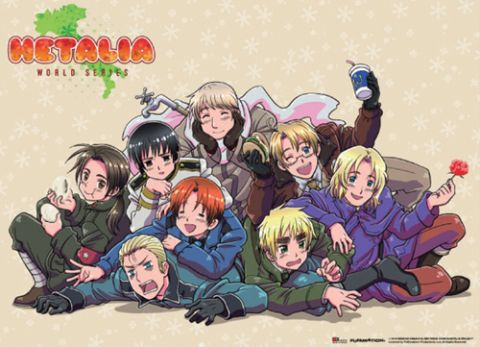 Hetalia World Series: Group Wall Scroll [LONG]