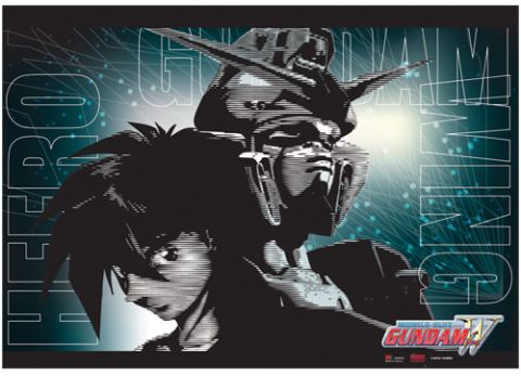 Gundam Wing: Heero and Wing Wall Scroll [LONG]
