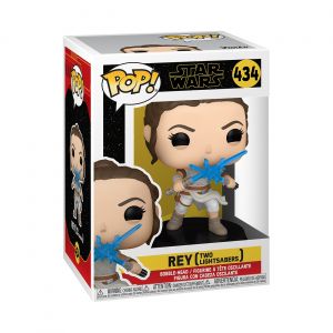 Star Wars: Rise of Skywalker - Rey w/ Two Light Sabers Pop Figure
