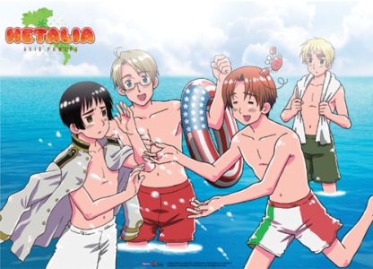 Hetalia: Beach Wall Scroll [LONG]