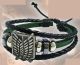 Bracelet: Attack On Titan - Survey Corps (GREEN) Leather PU Style
