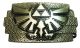 Belt Buckle: Zelda - Hammered Multi Level Twilight Princess Gold/Green