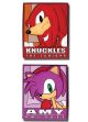 Pins: Sonic The Hedgehog - Knuckles and Amy Frame (Set of 2)