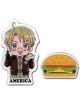 Pins: Hetalia - America and Burger (Set of 2)