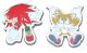 Pins: Sonic X - Knuckles and Tails (Set of 2)