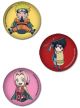 Button: Naruto - Chibi Naruto, Sasuke, and Sakura (Set of 3 Mini Buttons) <font class=''item-notice''>[<b>Street Date</b>: TBA]</font>