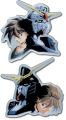 Pins: Gundam Wing - Heero and Duo (Set of 2)
